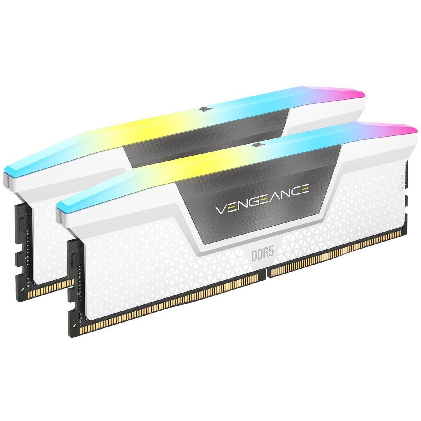 CORSAIR VENGEANCE RGB 32GB (2 x 16GB) PC5-48000 (DDR5-6000) DIMM Memory - White