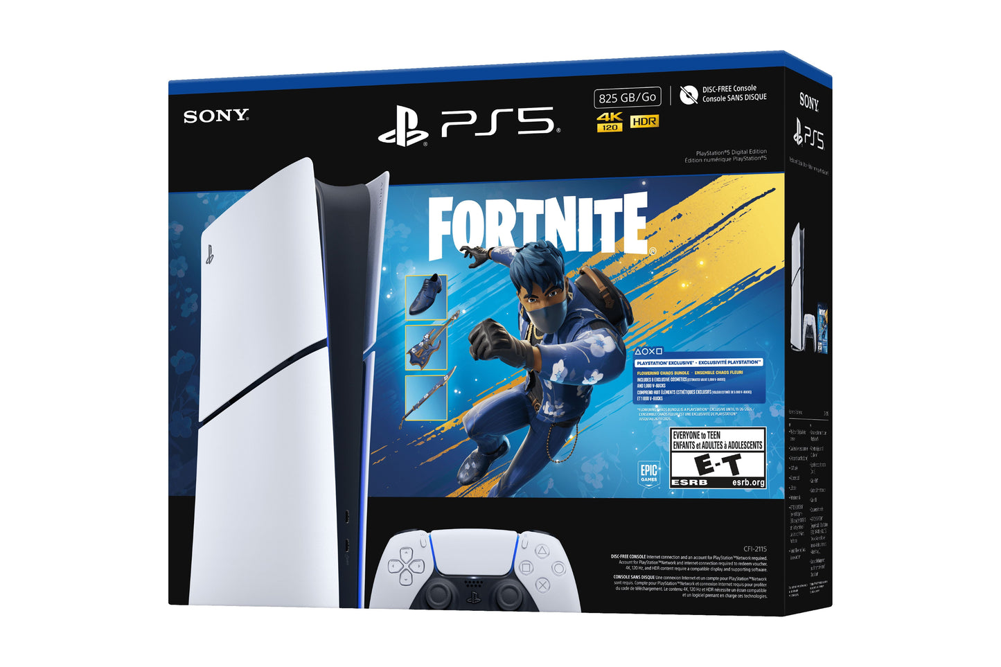 Playstation 5 Digital Edition 825GB - Fortnite Flowering Chaos Bundle