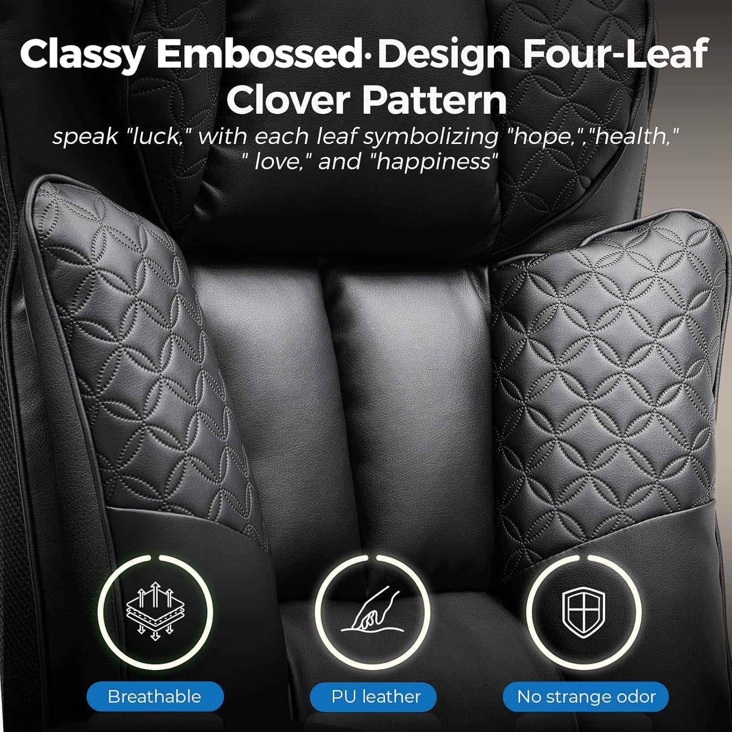 GTPLAYER Big and Tall Office Chair 400LBS Wide Ergonomic Gaming Chair with Deluxe Embossing Designed Leather with Foot Rest,150°Reclining Adjustable Soft Armrests Pocket Spring Back Support and Pillow