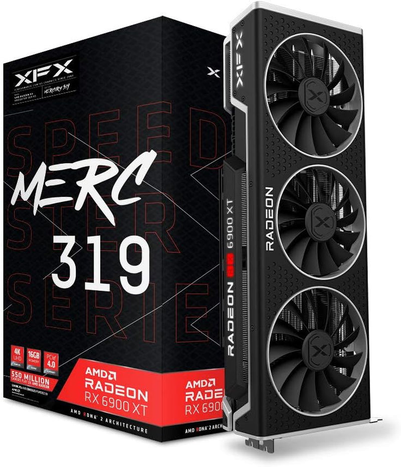 XFX Swift AMD Radeon RX 9060 XT OC White Gaming Edition with 8GB GDDR6 HDMI 2Xdp, AMD RDNA 4 RX 9060XT RX-96TSW8GWQ