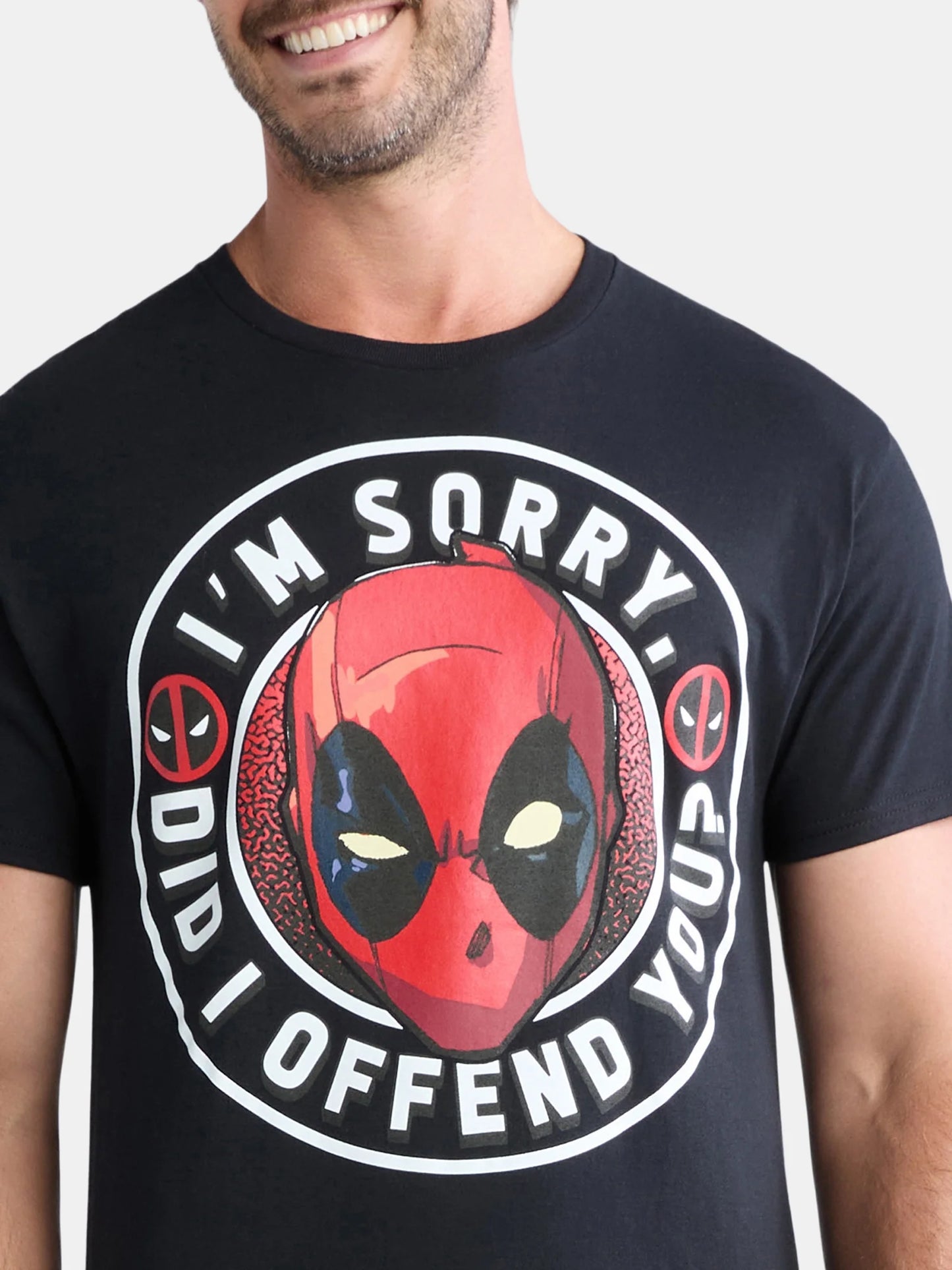 Deadpool Men'S and Big Men'S Graphic Tee with Short Sleeves, Sizes S-3XL