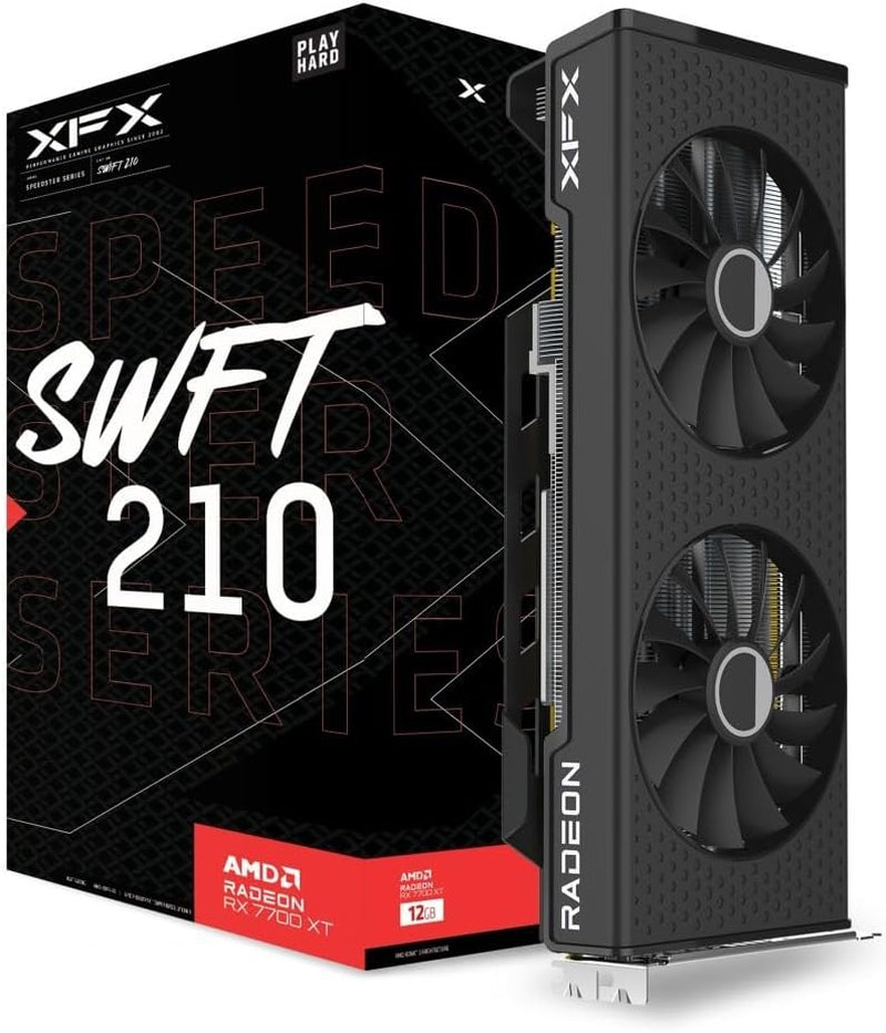 XFX Swift AMD Radeon RX 9070XT Triple Fan Gaming Edition with 16GB GDDR6 HDMI 3Xdp, AMD RDNA 4 RX-97TSWF3BA