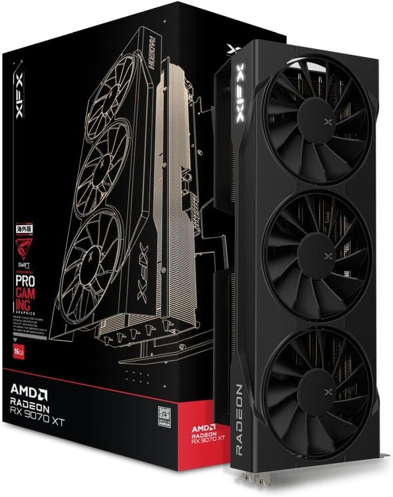 XFX Swift AMD Radeon RX 9060 XT OC White Gaming Edition with 8GB GDDR6 HDMI 2Xdp, AMD RDNA 4 RX 9060XT RX-96TSW8GWQ