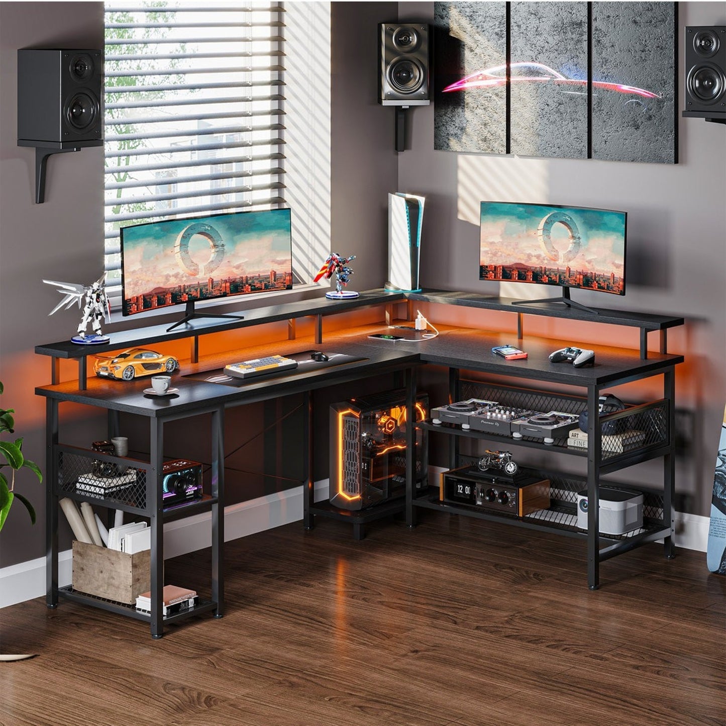 Latarya 59" Inbox Zero Computer Desk