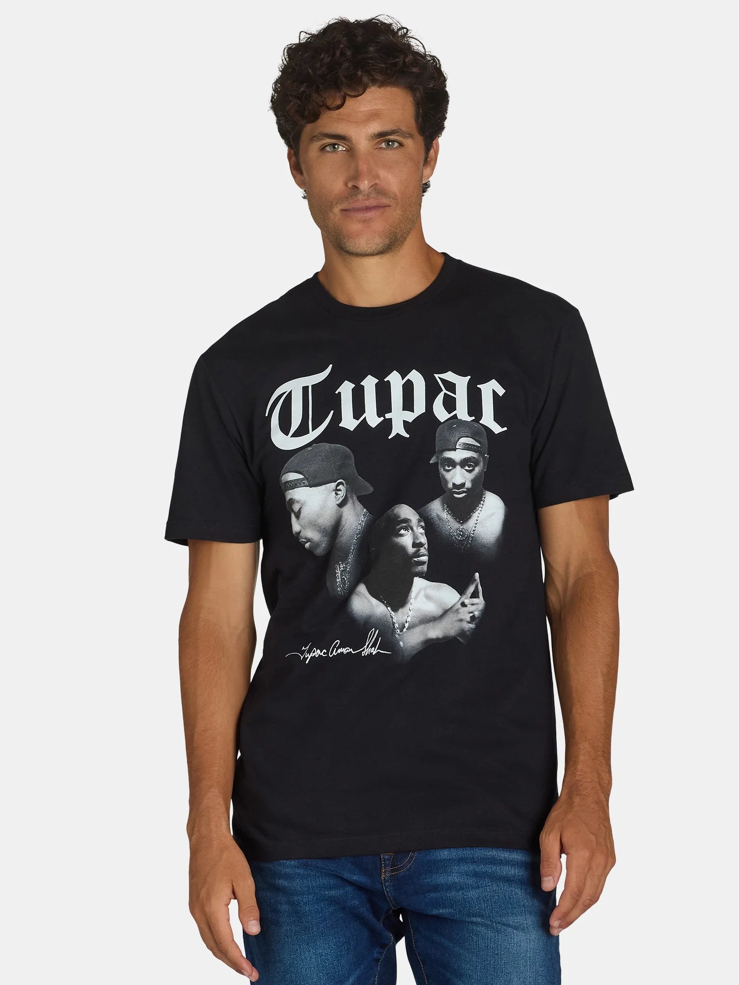 Tupac Men'S & Big Men'S All Eyez on Me Graphic Tee with Short Sleeves, Sizes S-3XL