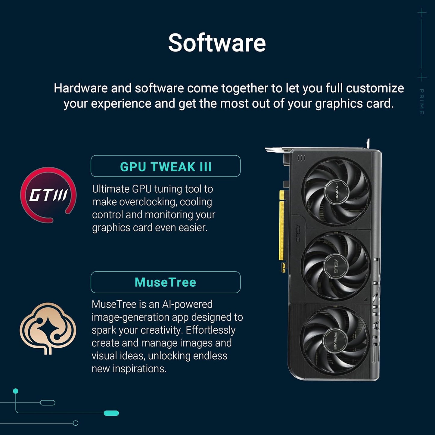 ASUS the Sff-Ready Prime Geforce RTX™ 5050 8GB GDDR6 OC Edition Graphics Card (Pcie® 5.0, 8GB GDDR6, HDMI®/DP 2.1, 2.5-Slot, Axial-Tech Fans, Dual BIOS)