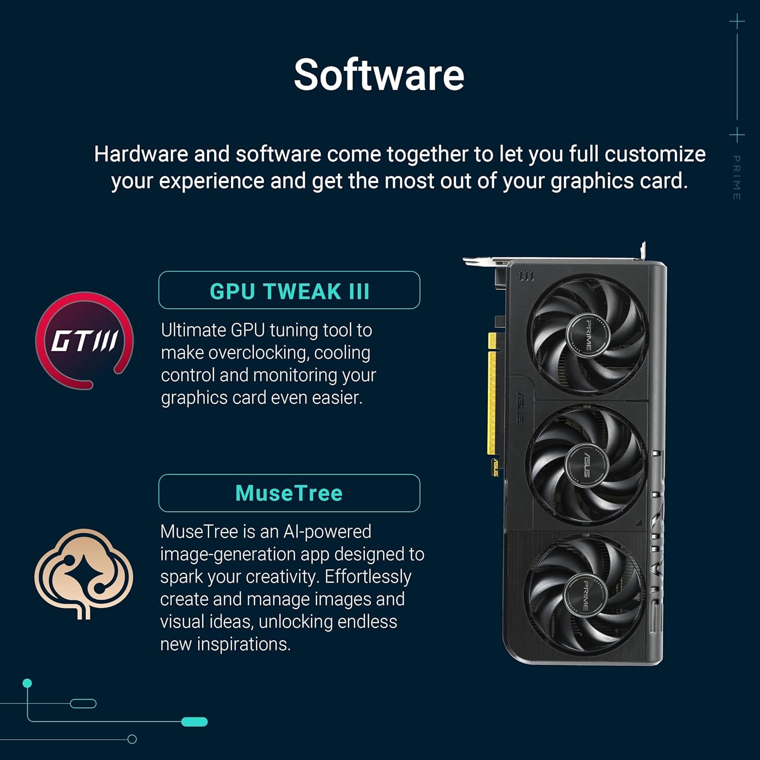 ASUS the Sff-Ready Prime Geforce RTX™ 5050 8GB GDDR6 OC Edition Graphics Card (Pcie® 5.0, 8GB GDDR6, HDMI®/DP 2.1, 2.5-Slot, Axial-Tech Fans, Dual BIOS)