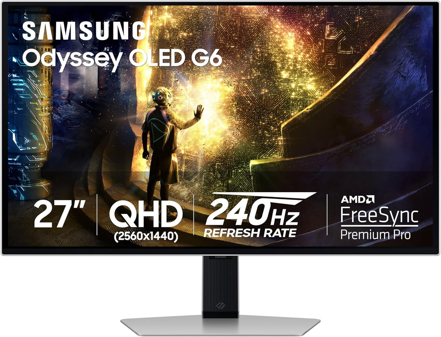 Samsung 27” Odyssey OLED G5 (G50SF) QHD & QD-OLED Gaming Monitor, 180Hz Refresh Rate, 0.03Ms (Gtg) Response Time, NVIDIA G-Sync Compatible, AMD Freesync™, LS27FG500SNXZA