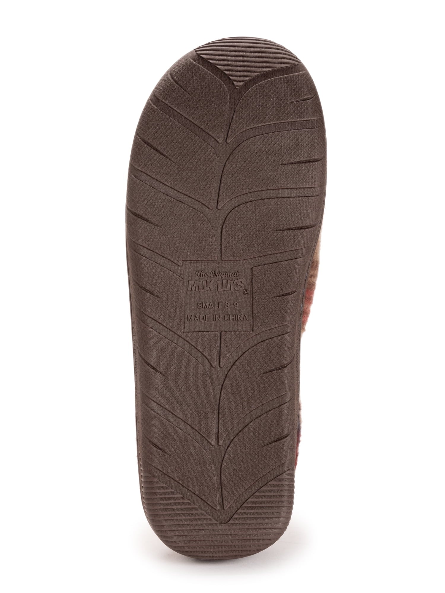 MUK LUKS Men'S Plaid Fleece Comfort Clog Slipper