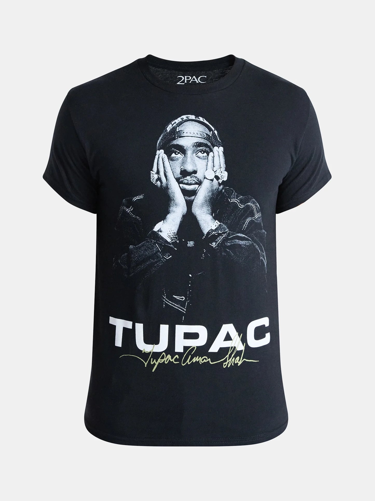 2Pac Men'S and Big Men'S Tupac Shakur Signature Cotton Graphic Tee, Sizes S-3XL