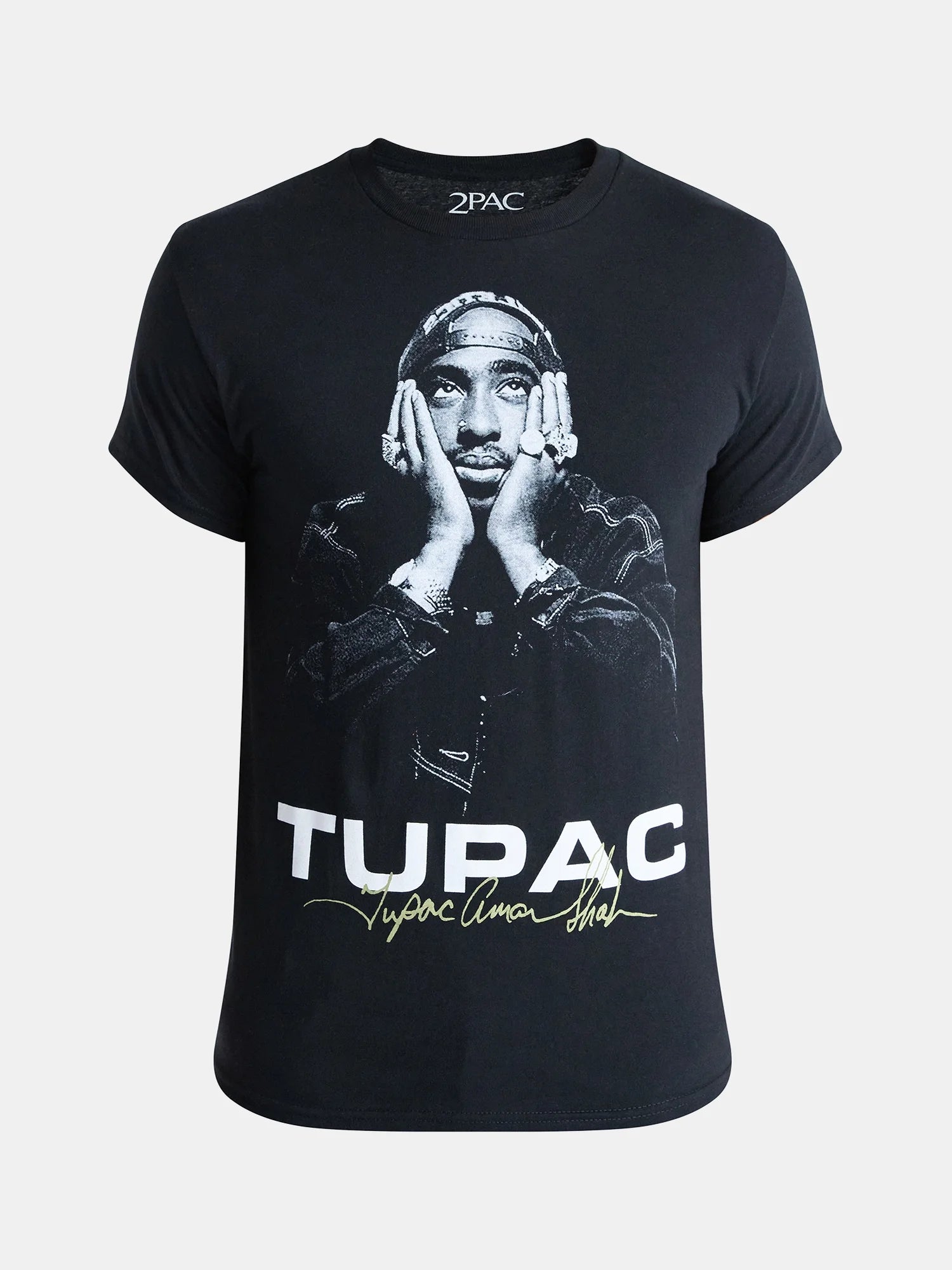 2Pac Men'S and Big Men'S Tupac Shakur Signature Cotton Graphic Tee, Sizes S-3XL