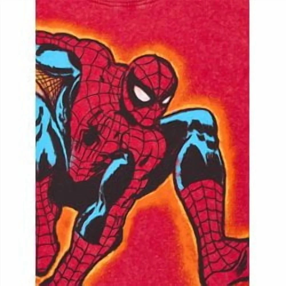 Spider-Man Boys Mineral Washed Graphic Tee with Short Sleeves, Sizes 4-18