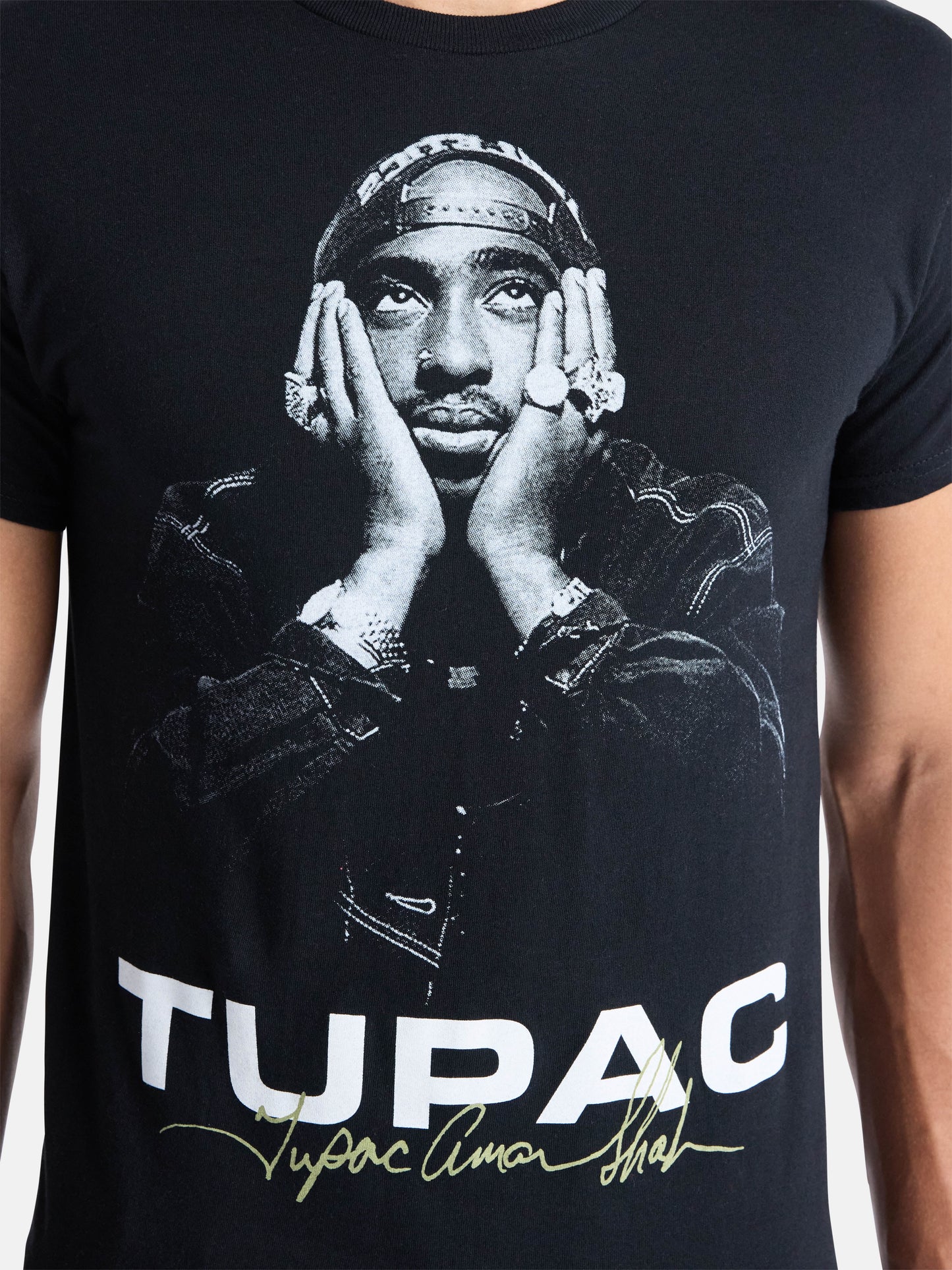 2Pac Men'S and Big Men'S Tupac Shakur Signature Cotton Graphic Tee, Sizes S-3XL