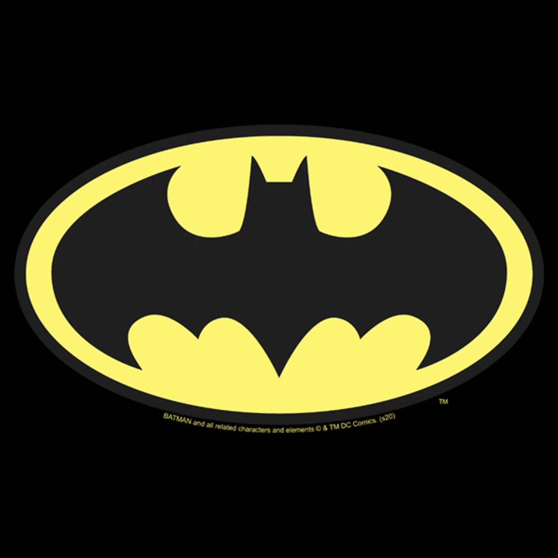 Mens Batman Classic Yellow Bat Logo 2-Pack T Shirt