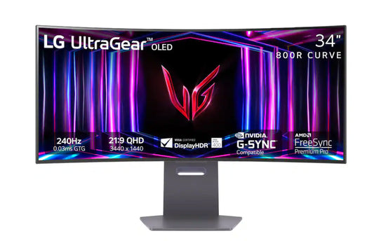 LG Ultragear 34GS95QE 34” OLED WQHD 240Hz Gaming Curved Monitor – Brand New