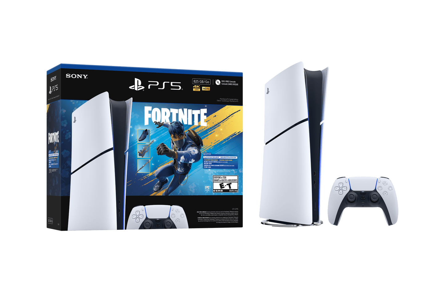 Playstation 5 Digital Edition 825GB - Fortnite Flowering Chaos Bundle