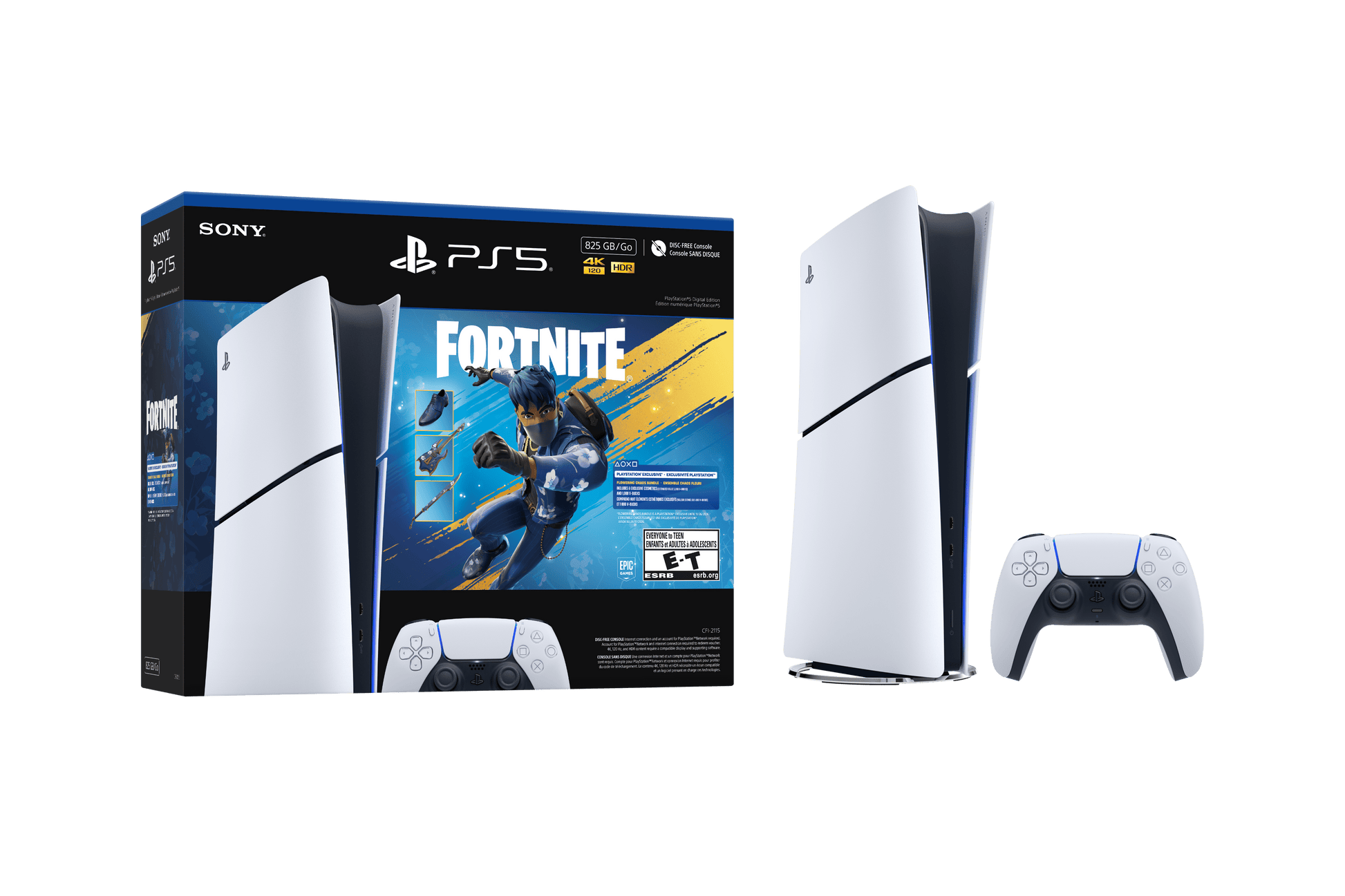Playstation 5 Digital Edition 825GB - Fortnite Flowering Chaos Bundle