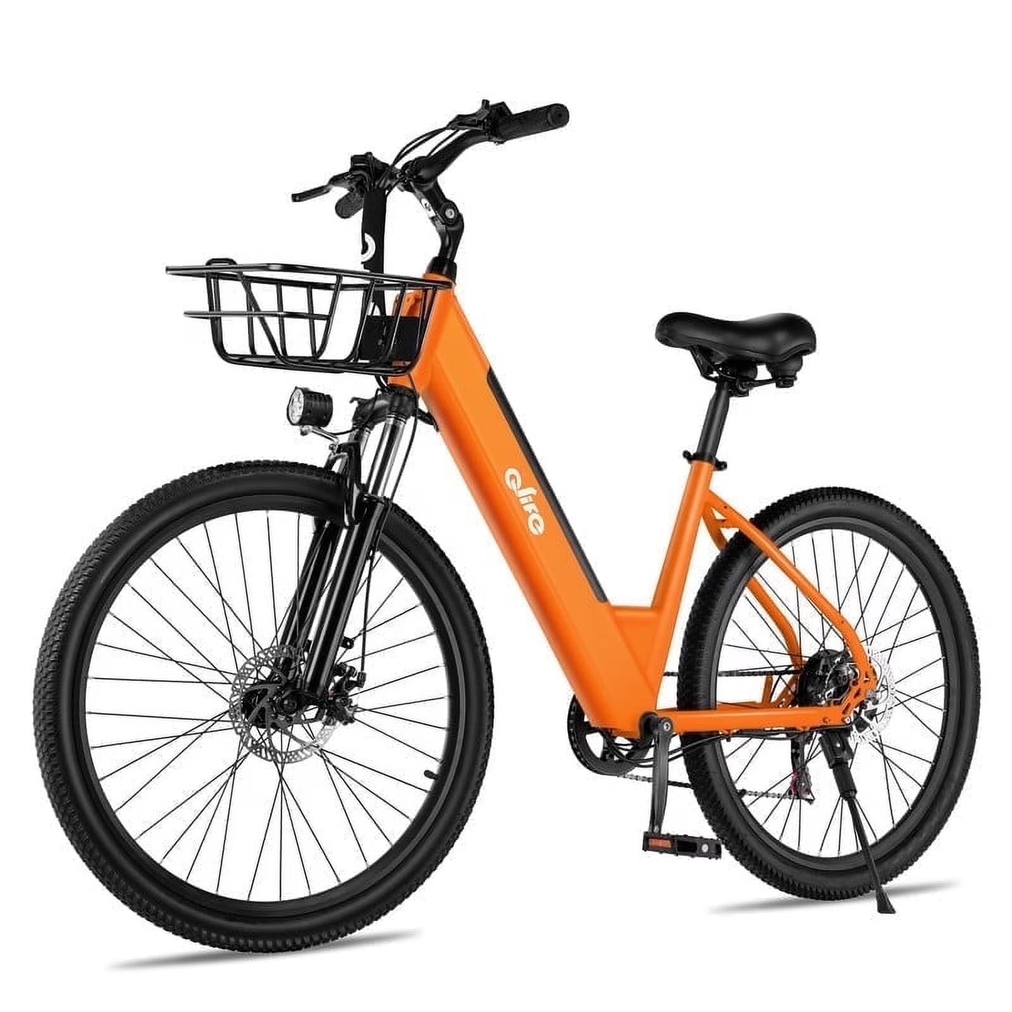 Cityone Electric Bike for Adults 26" Step-Through 20MPH Ebike with 2.1" Tire, Peak 750W Motor Ebikes with 7 Speed, E-Bike (Black)