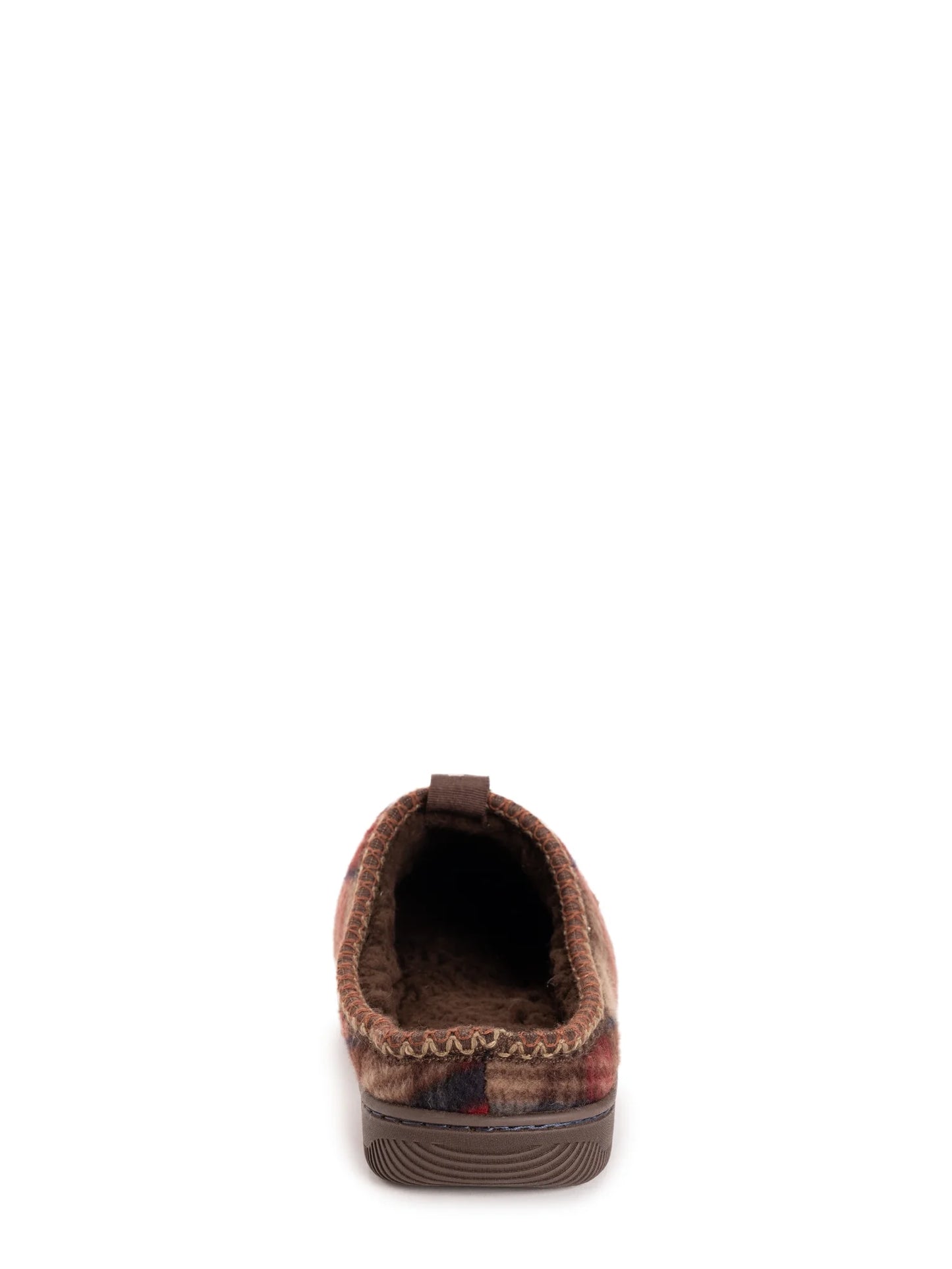 MUK LUKS Men'S Plaid Fleece Comfort Clog Slipper