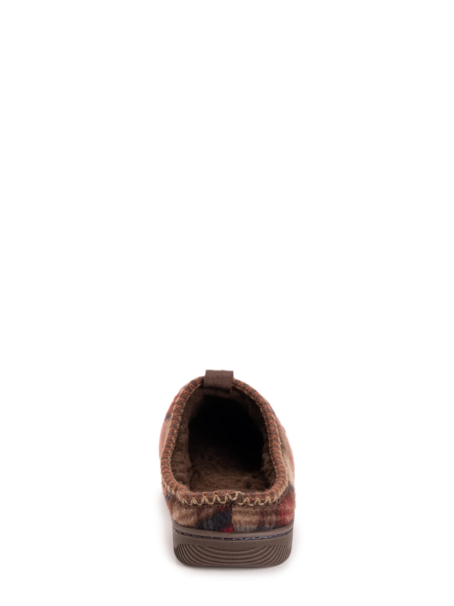 MUK LUKS Men'S Plaid Fleece Comfort Clog Slipper