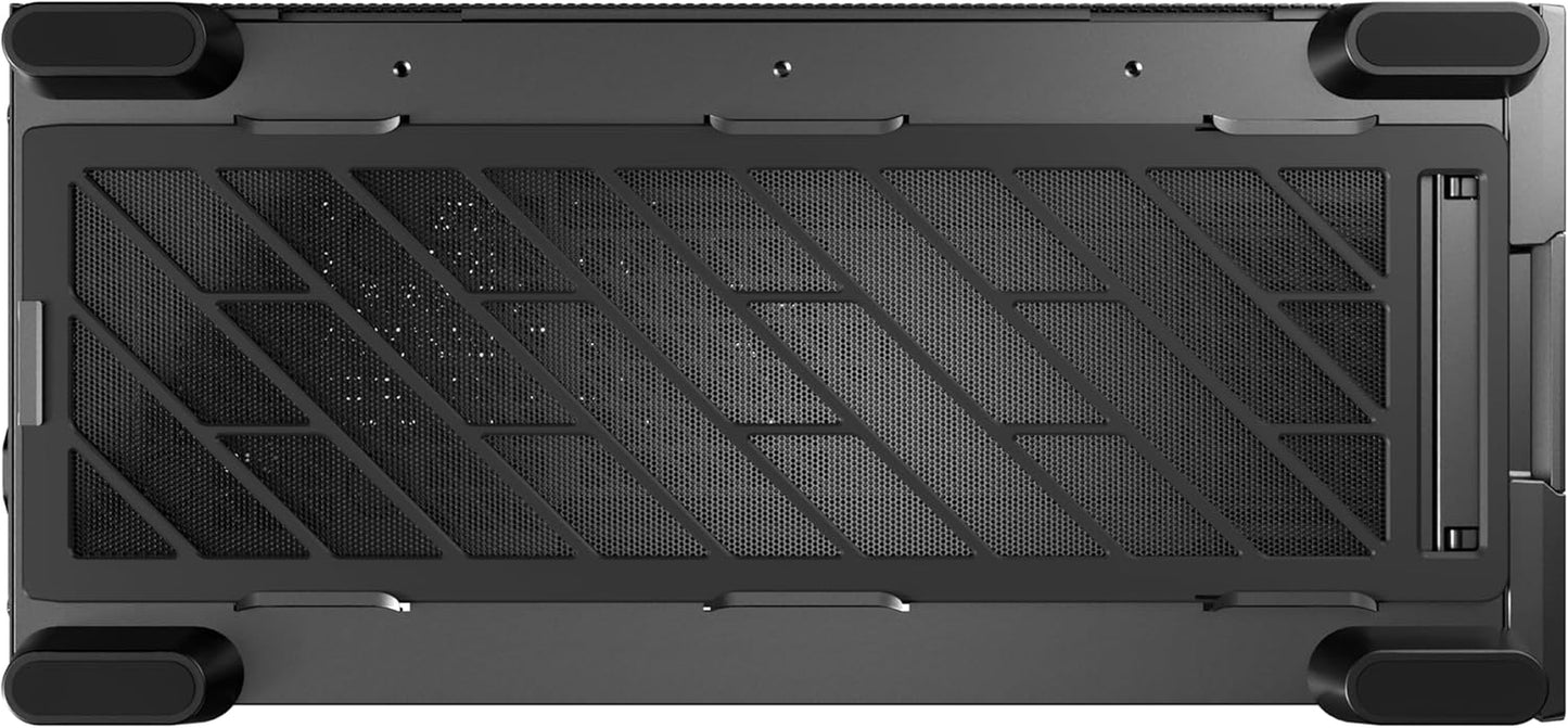 Antec Flux Pro, 6 X PWM Fans Included, High-Airflow Front Panel with Walnut Wood, Ishift PSU 90° Mount, USB3.0 X 2, Type-C, 420Mm Radiator Support, Temp. Display, Full-Tower E-ATX PC Case