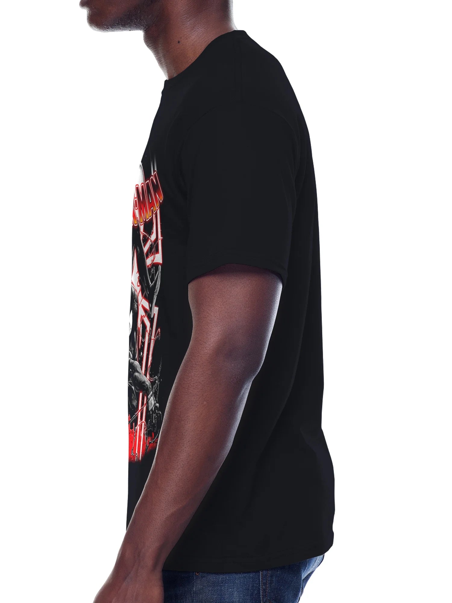 Spider-Man, Men'S & Big Men'S Graphic Crew Neck T-Shirt, Black Suit Swing Alt, Sizes S-3XL