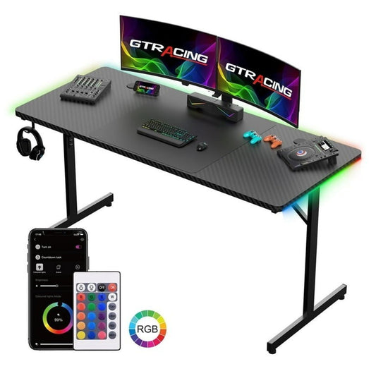 Gtrracing 55 Inch Rgb Desk