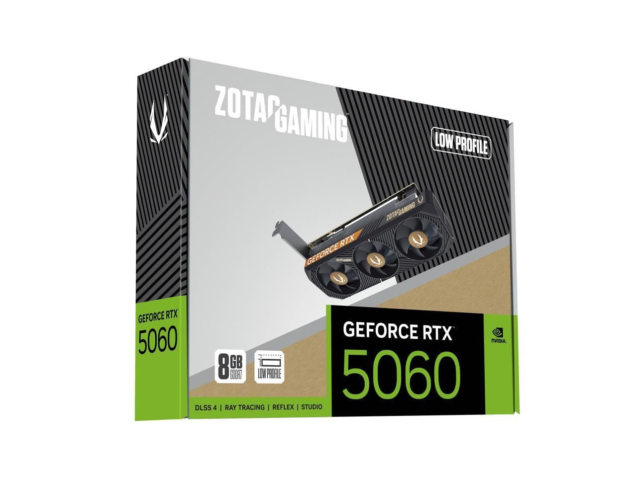 ZOTAC GAMING Geforce RTX 5060 Low Profile DLSS 4 8GB GDDR7 128-Bit 28 Gbps PCIE