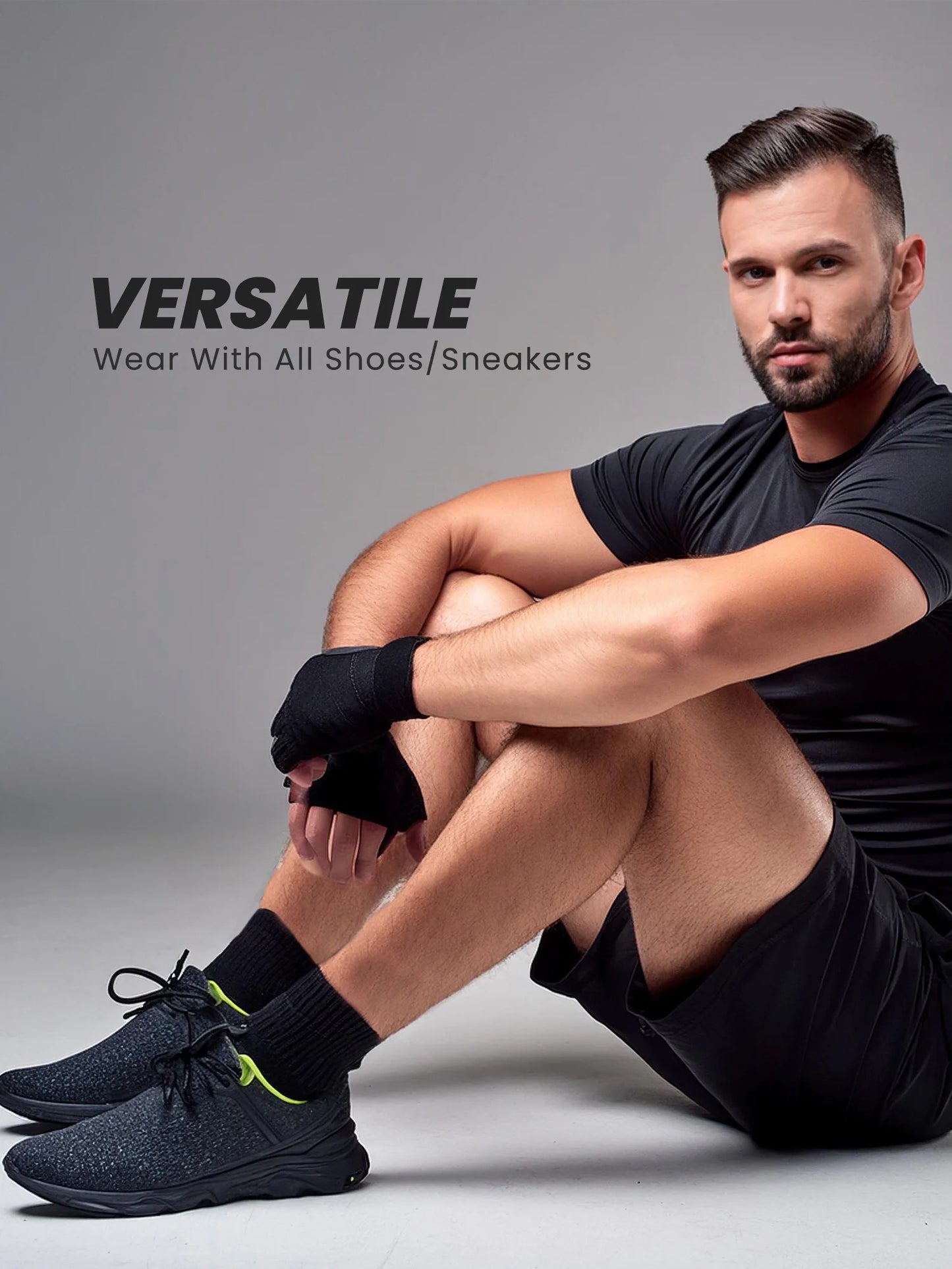 Layer 8 Men’S Cushioned Quarter Socks for Men Breathable Men’S Sports Socks for All Day Comfort, 15 Pk, Black