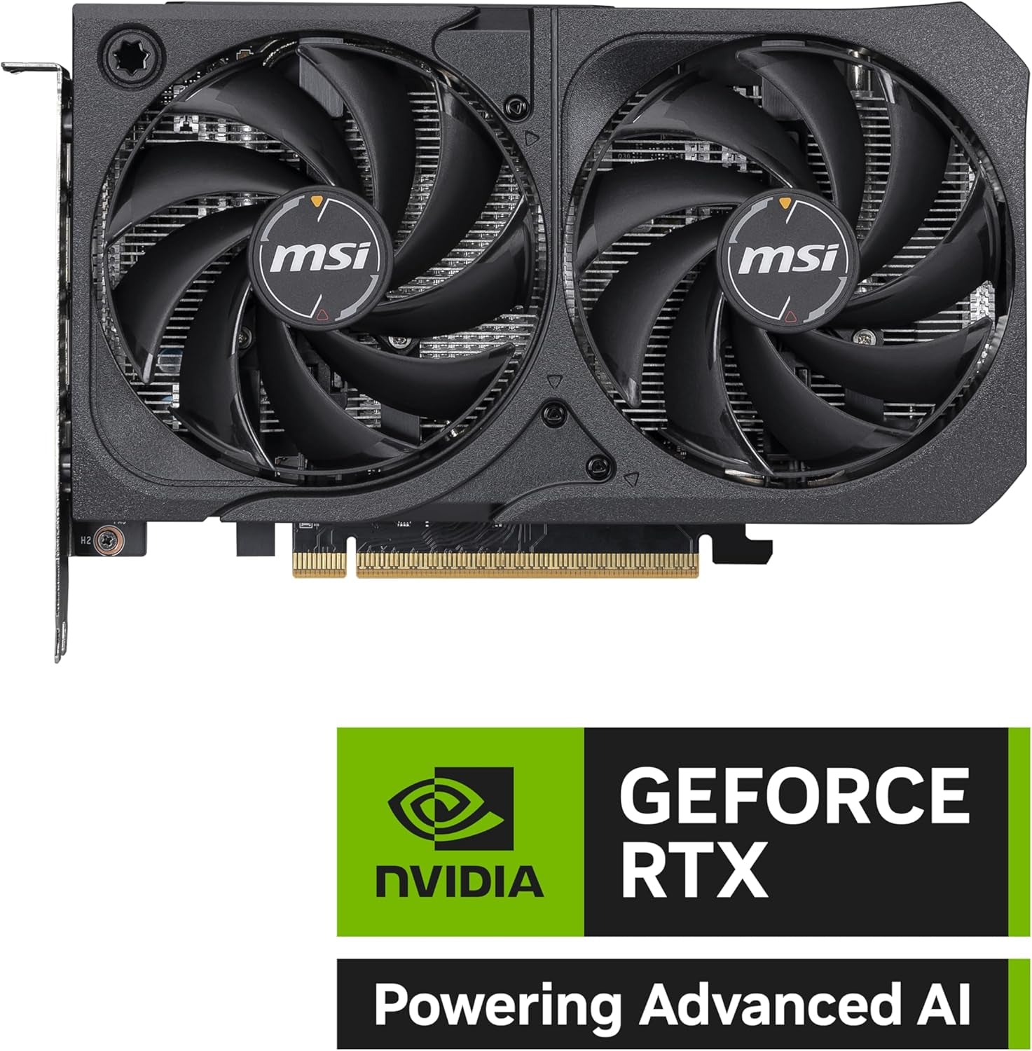 MSI Gaming RTX 5050 8G Shadow 2X OC Graphics Card (8GB Gddr6,128-Bit, Extreme Performance: 2617 Mhz, Displayport X3 2.1A, HDMI 2.1B, NVIDIA Blackwell Architecture)