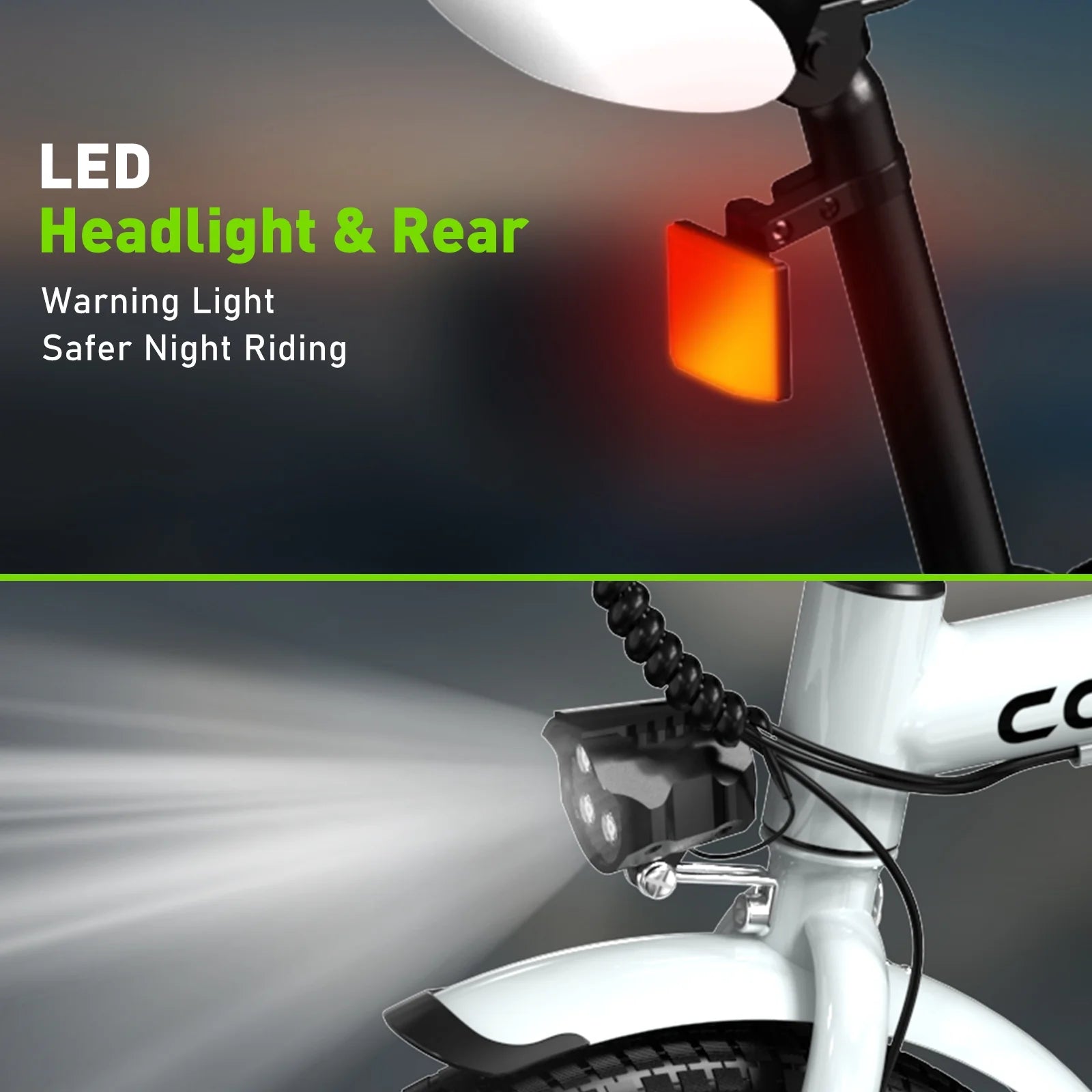 COLORWAY BK35M 16" Foldable Electric Bike for Adults, 350W Lightweight Commuter E-Bike, 37 Miles Range, Quick-Fold Portable Design, Aluminum Frame, UL2849 Certified