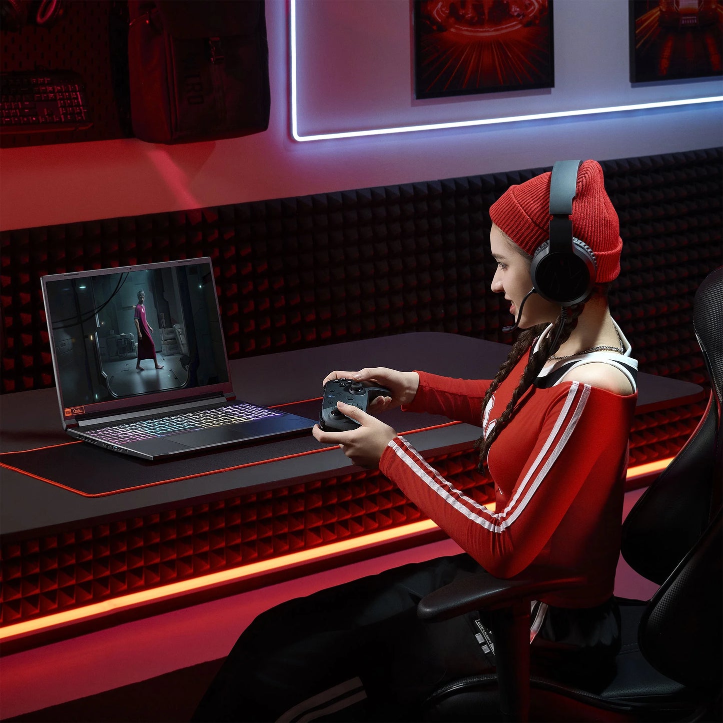 Acer Nitro V 16S 16” WUXGA IPS 180Hz Gaming Laptop, Intel Core 7 Processor 240H, NVIDIA Geforce RTX 5060 with 8GB GDDR7 VRAM, 16GB RAM, 1TB Pcie Gen 4 SSD, Obsidian Black