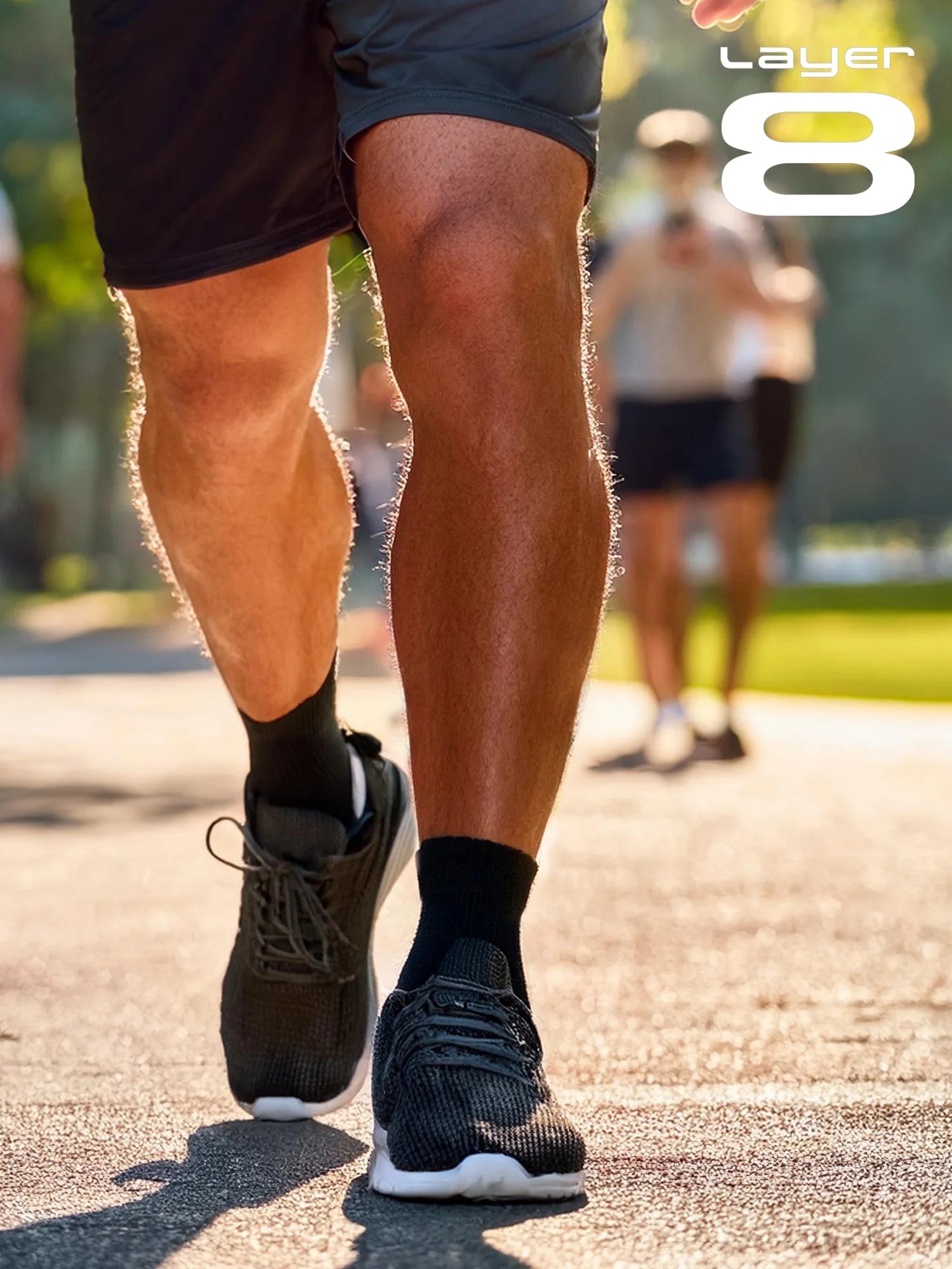 Layer 8 Men’S Cushioned Quarter Socks for Men Breathable Men’S Sports Socks for All Day Comfort, 15 Pk, Black