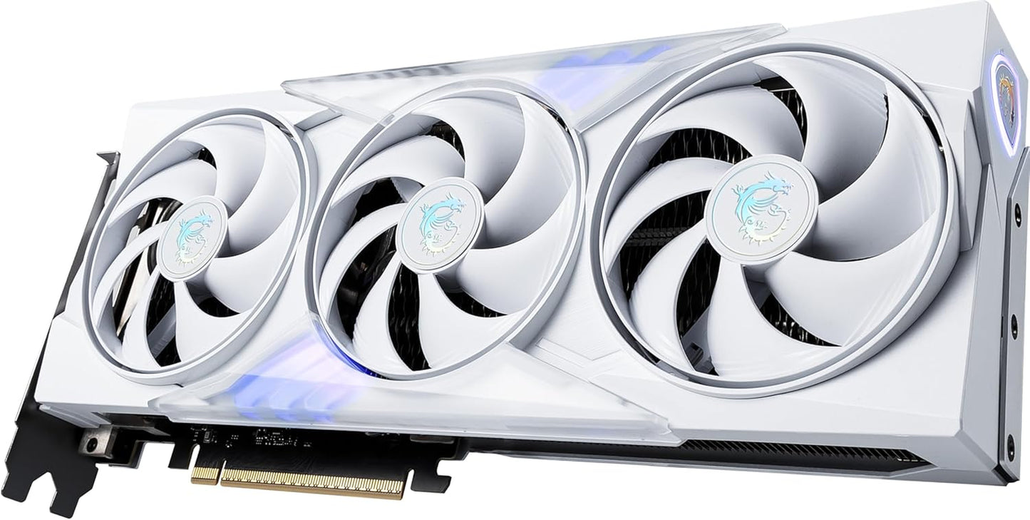 MSI Gaming RTX 5060 Ti 8G Gaming Trio OC White Graphics Card (8GB Gddr7,128-Bit, Extreme Performance: 2662 Mhz, Displayport X3 2.1A, HDMI 2.1B, NVIDIA Blackwell Architecture