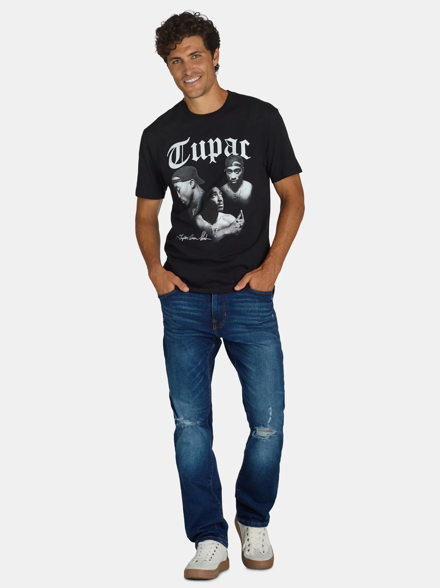 Tupac Men'S & Big Men'S All Eyez on Me Graphic Tee with Short Sleeves, Sizes S-3XL