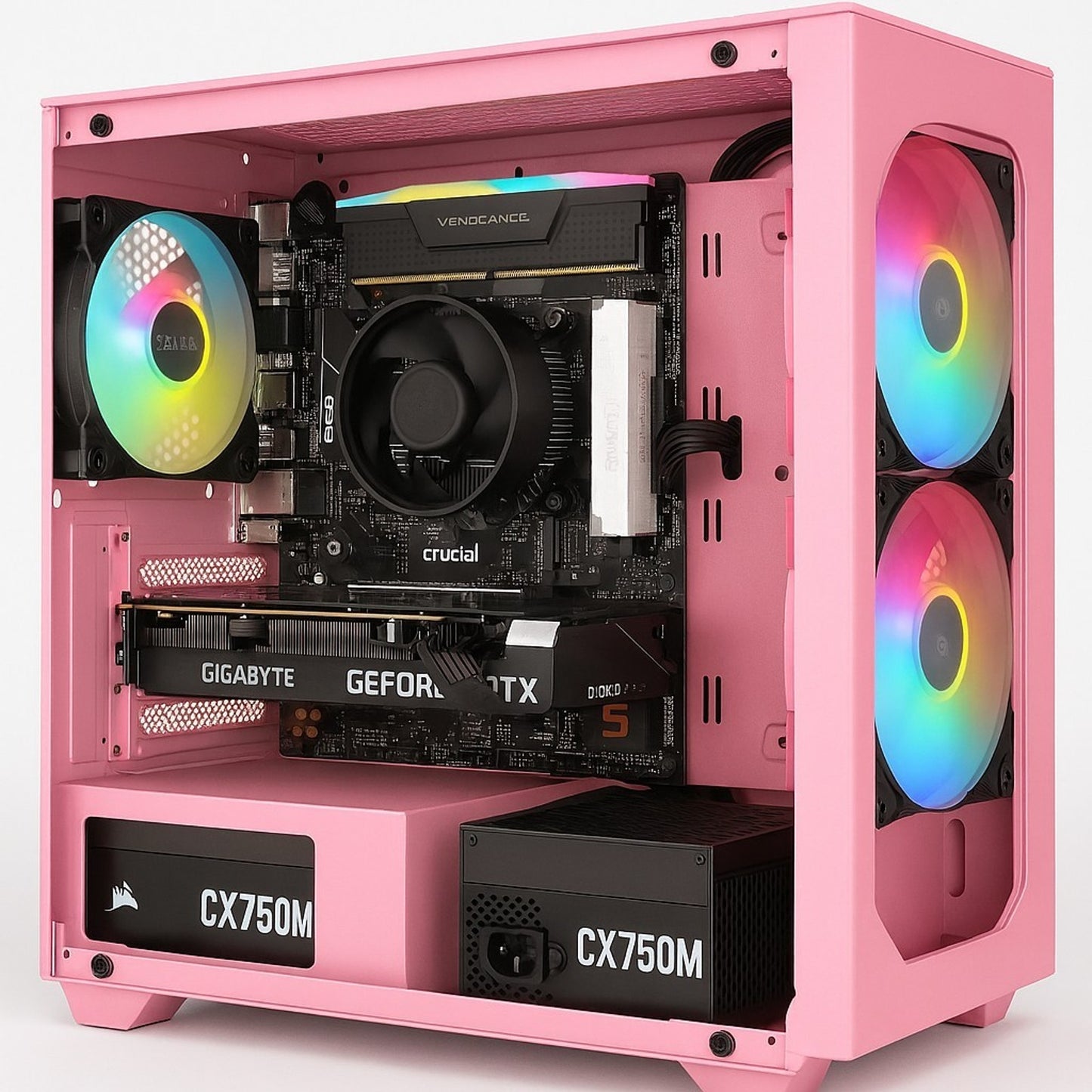 Pink Frost AM5 Creator Build — Ryzen 8500G • DDR5 • PCIe 5.0”