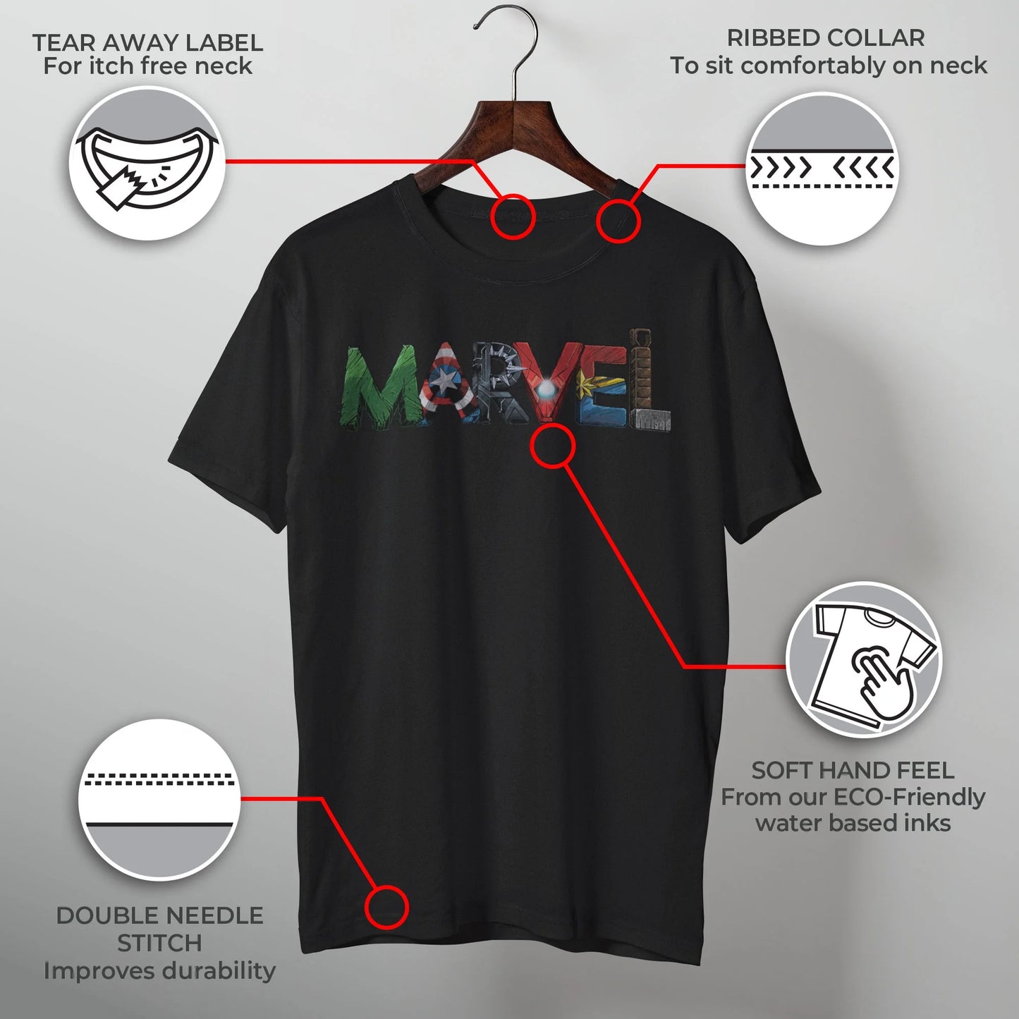 Men'S Marvel MARVEL Fan Letters T-Shirt