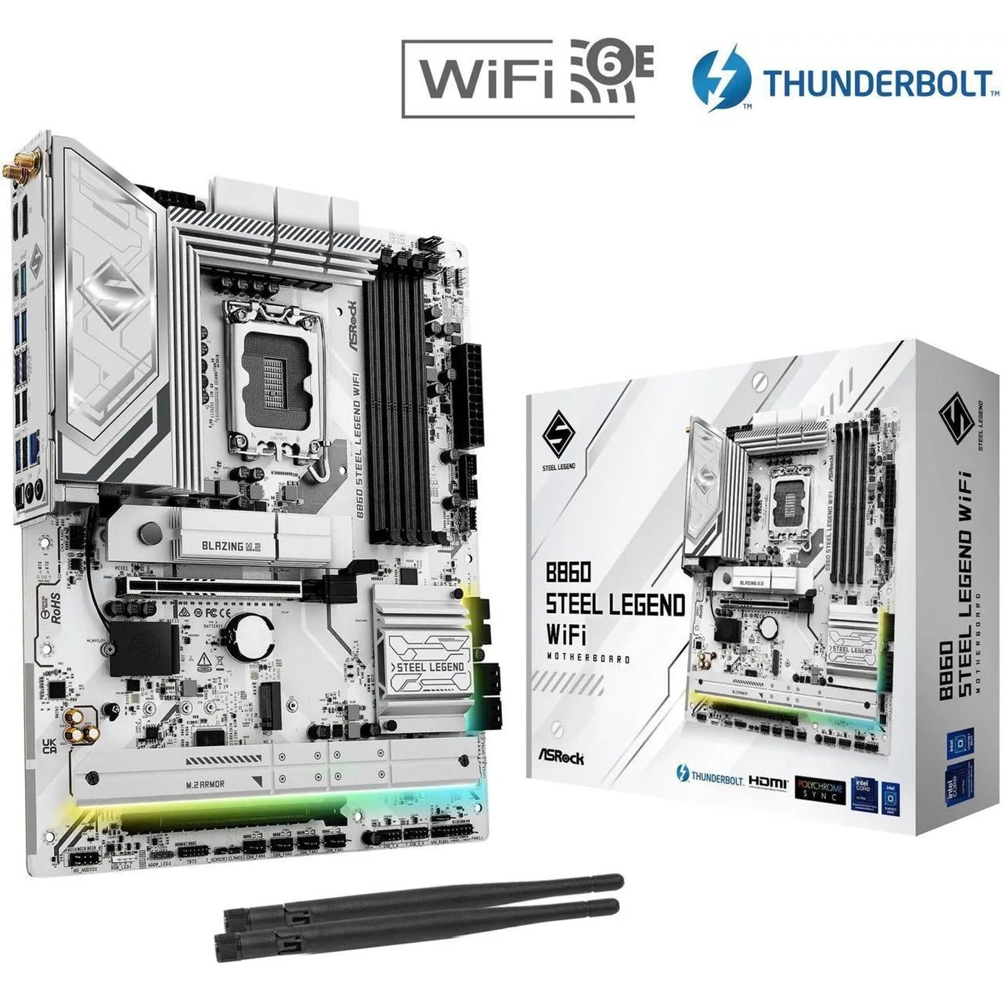 Asrock B860SteelLegendWiFi B860 Steel Legend Motherboard