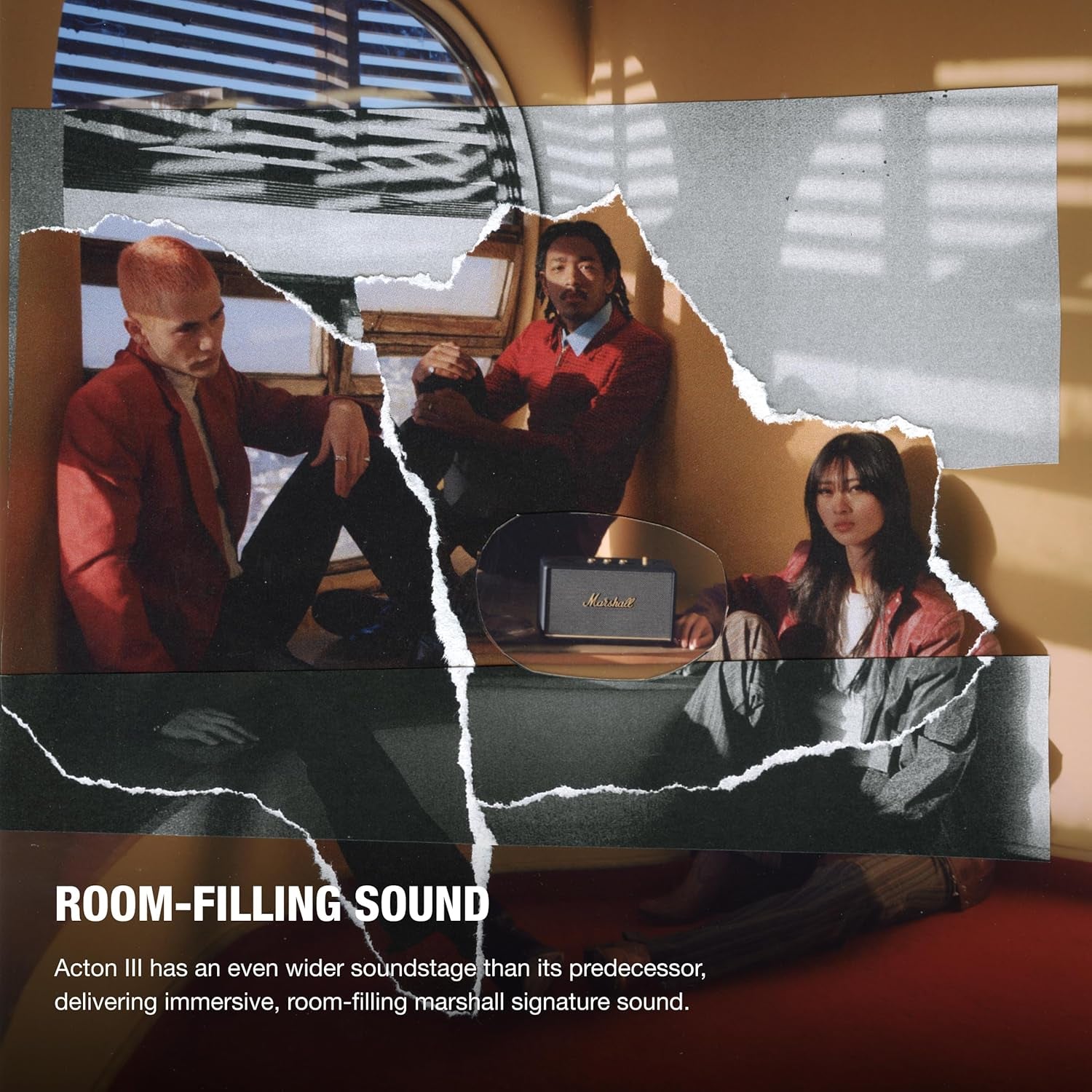 Marshall Acton III Bluetooth Home Speaker, Black