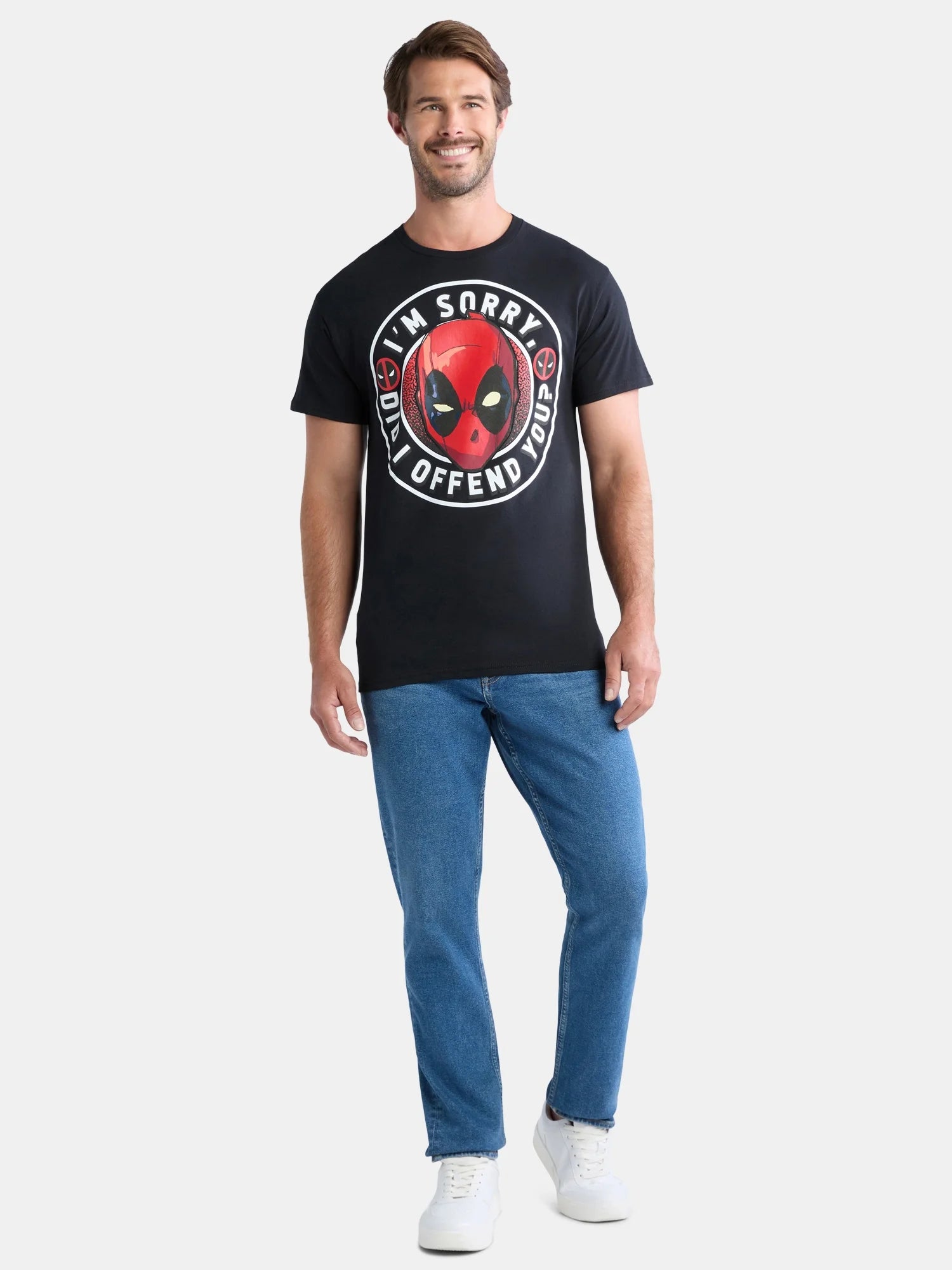 Deadpool Men'S and Big Men'S Graphic Tee with Short Sleeves, Sizes S-3XL