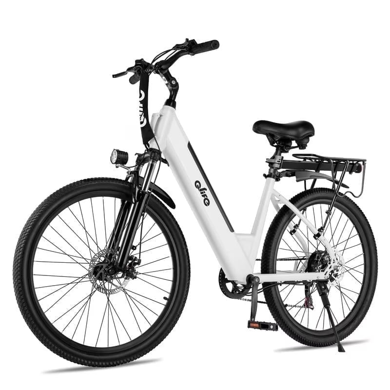 Cityone Electric Bike for Adults 26" Step-Through 20MPH Ebike with 2.1" Tire, Peak 750W Motor Ebikes with 7 Speed, E-Bike (Black)