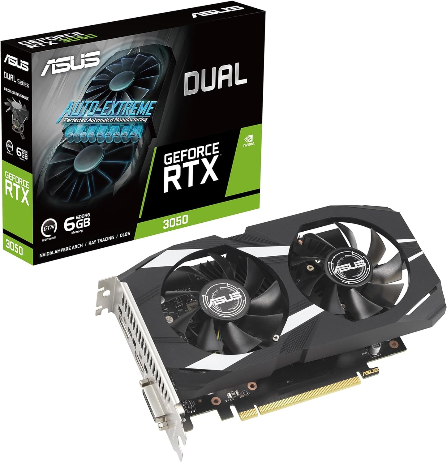 ASUS the Sff-Ready Prime Geforce RTX™ 5050 8GB GDDR6 OC Edition Graphics Card (Pcie® 5.0, 8GB GDDR6, HDMI®/DP 2.1, 2.5-Slot, Axial-Tech Fans, Dual BIOS)