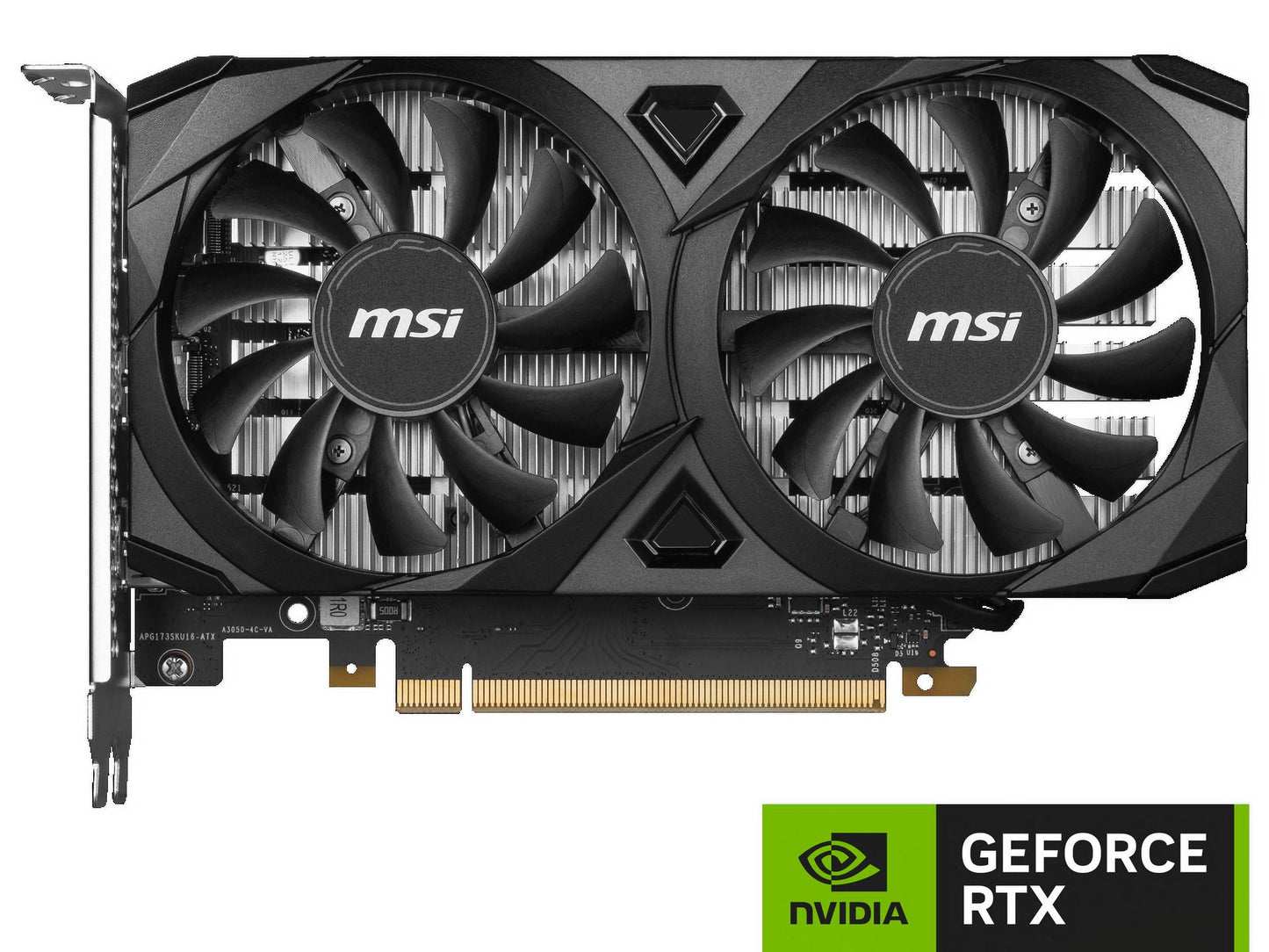 MSI NVIDIA Geforce RTX 3050 Ventus OC 6GB GDDR6 Graphic Card G3050V2X6C