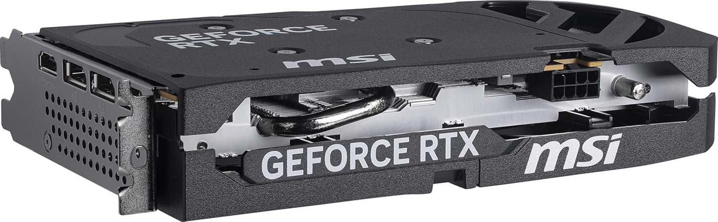 MSI Gaming RTX 5050 8G Shadow 2X OC Graphics Card (8GB Gddr6,128-Bit, Extreme Performance: 2617 Mhz, Displayport X3 2.1A, HDMI 2.1B, NVIDIA Blackwell Architecture)