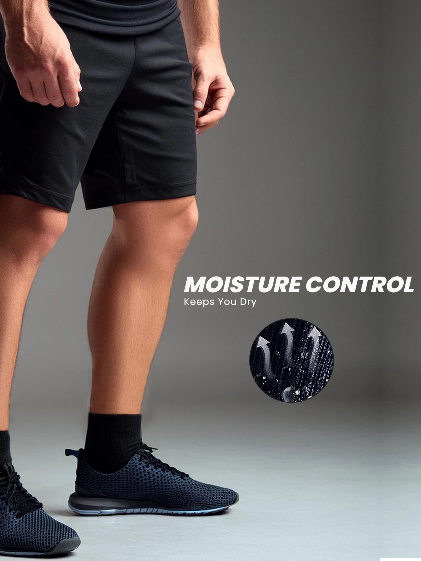 Layer 8 Men’S Cushioned Quarter Socks for Men Breathable Men’S Sports Socks for All Day Comfort, 15 Pk, Black