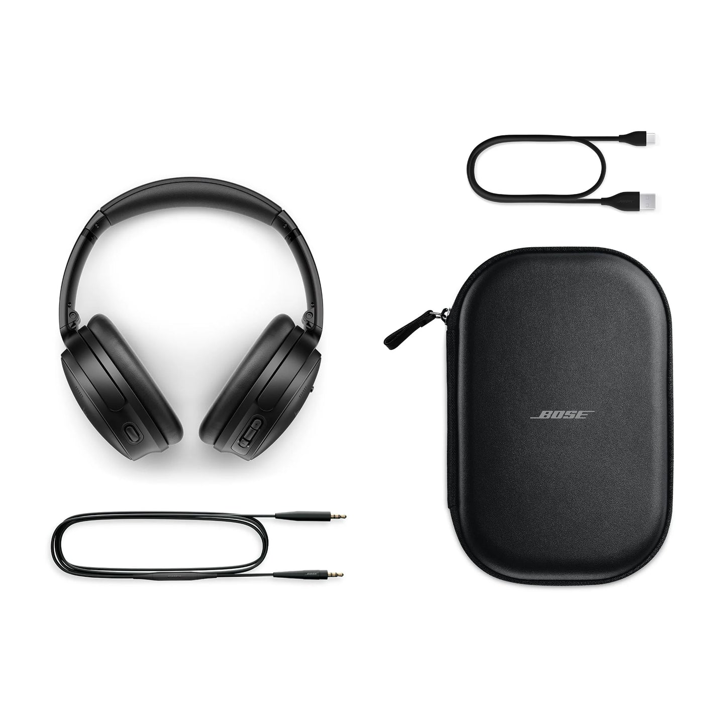 Bose Quietcomfort Headphones, Bluetooth over Ear Noise Cancelling Headphones, Black