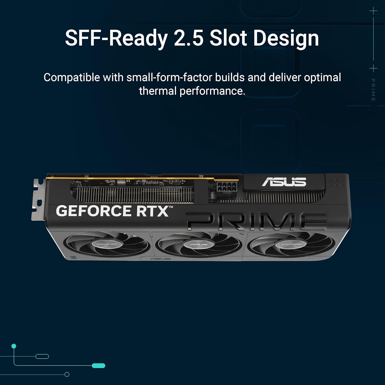 ASUS the Sff-Ready Prime Geforce RTX™ 5050 8GB GDDR6 OC Edition Graphics Card (Pcie® 5.0, 8GB GDDR6, HDMI®/DP 2.1, 2.5-Slot, Axial-Tech Fans, Dual BIOS)
