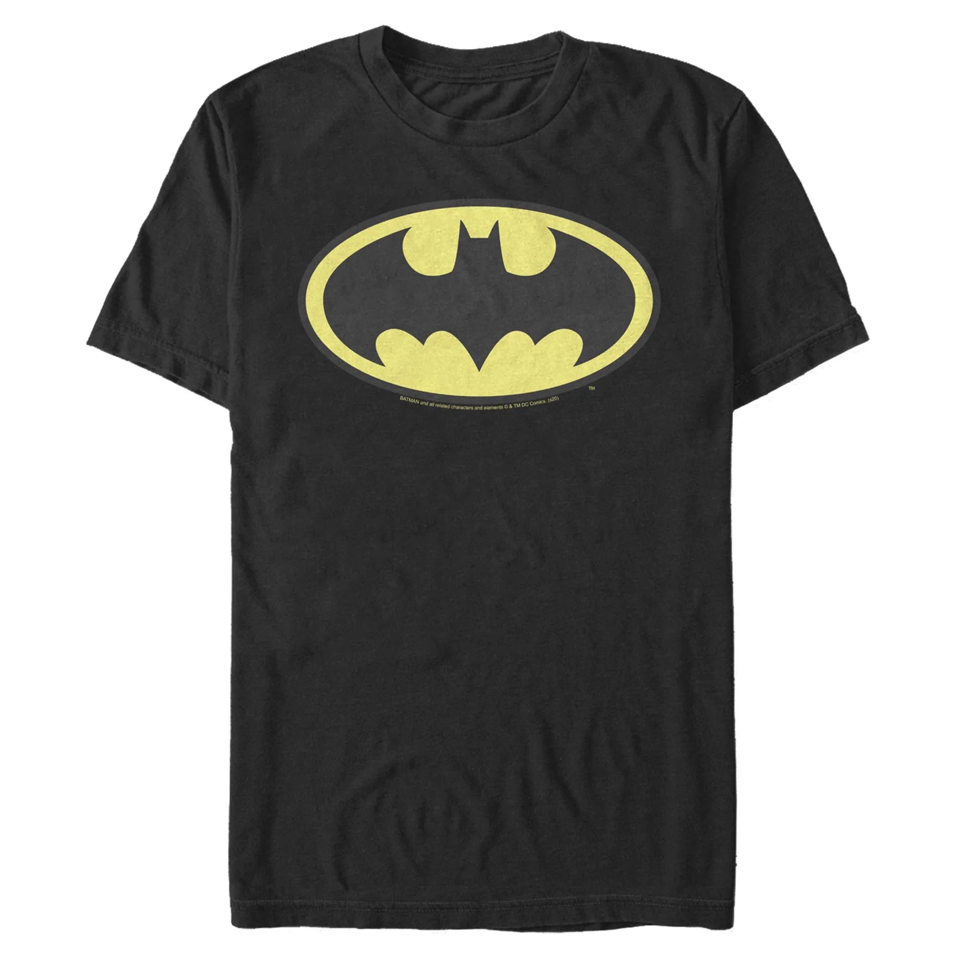 Mens Batman Classic Yellow Bat Logo 2-Pack T Shirt