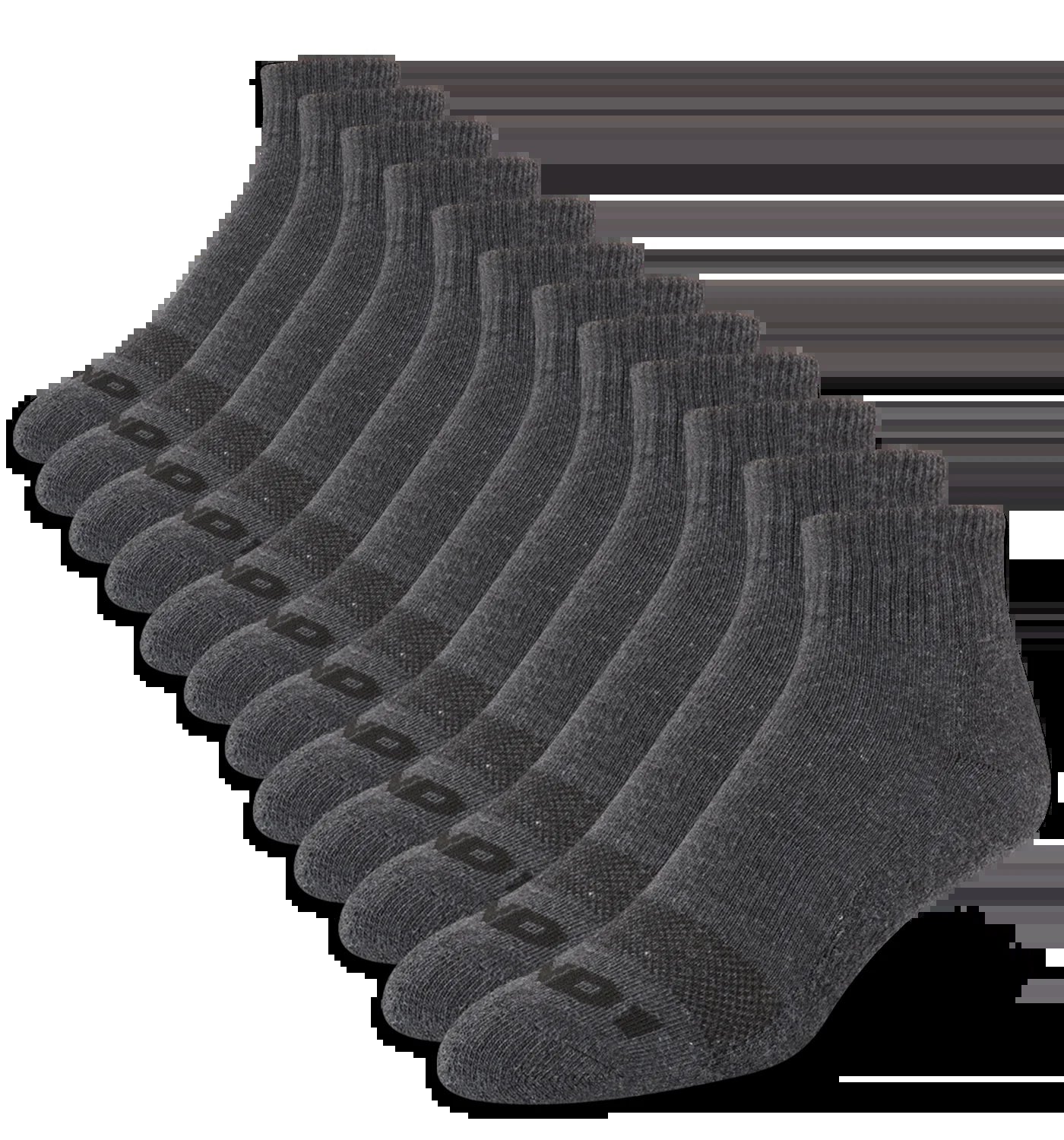 AND1 Men'S Socks, Cushion Quarter Socks, 12 Pack