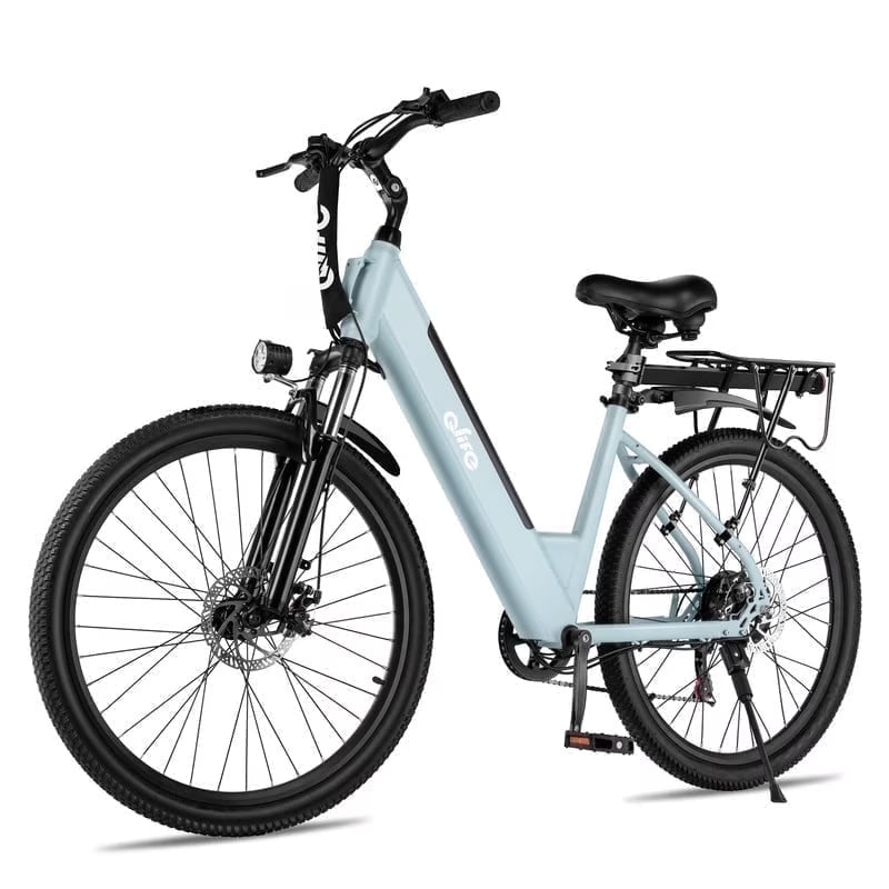 Cityone Electric Bike for Adults 26" Step-Through 20MPH Ebike with 2.1" Tire, Peak 750W Motor Ebikes with 7 Speed, E-Bike (Black)